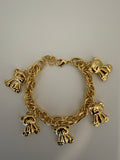 Teddy bear charm bracelet
